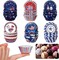 600 Count Patriotic Mini Cupcake Liners - Red White and Blue Candy Cups for Independence Day, 6 Styles of Star, Flag & Gnome Baking Supplies - Mini Muffin Wrappers for July 4th, Memorial Day Party